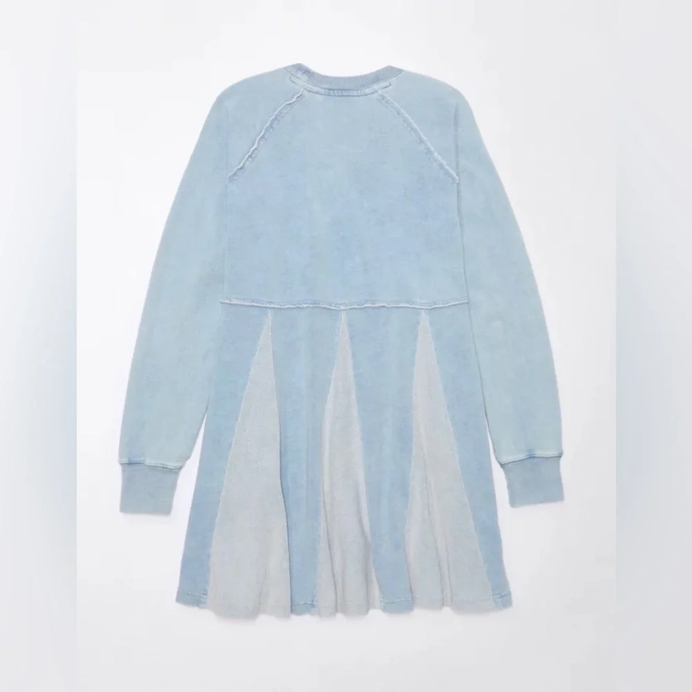 American Eagle “Seriously Lived-In” Fleece Babydoll Mini Dress - Picture 4 of 10